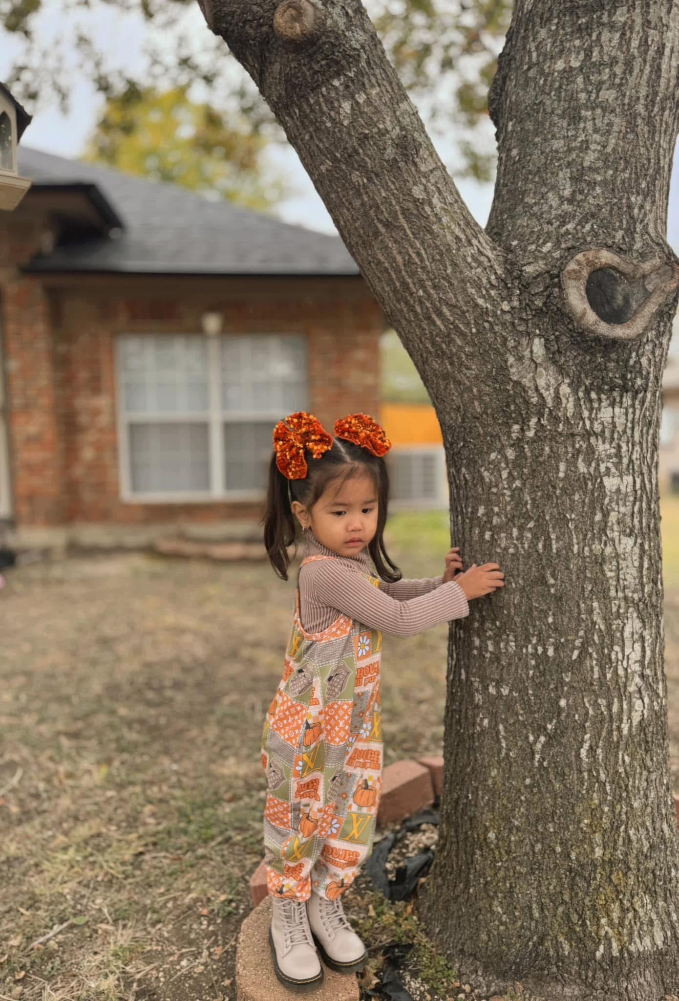 Autumn Orange Sequins