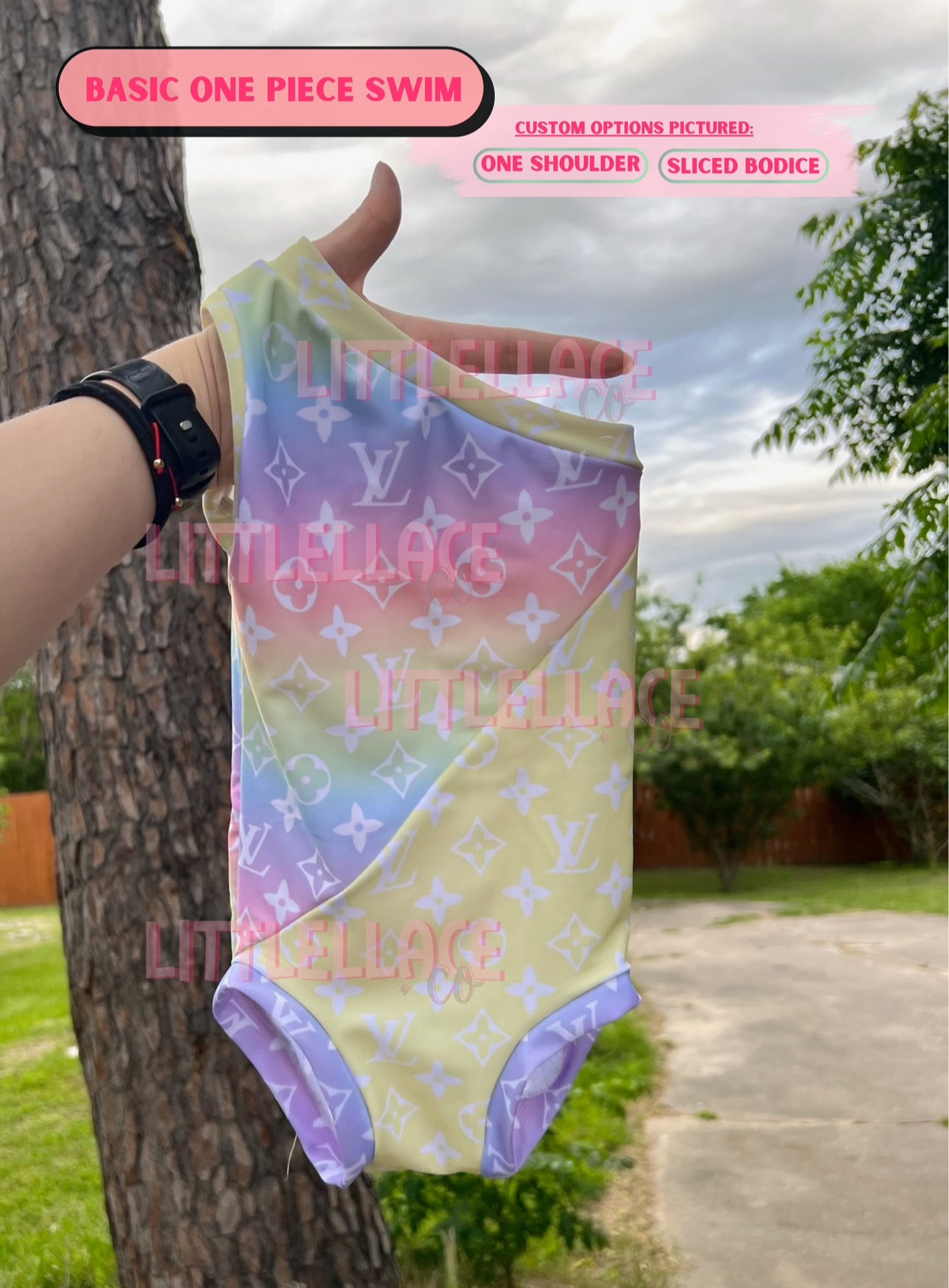 Mystery Basic One Shoulder Swimsuit