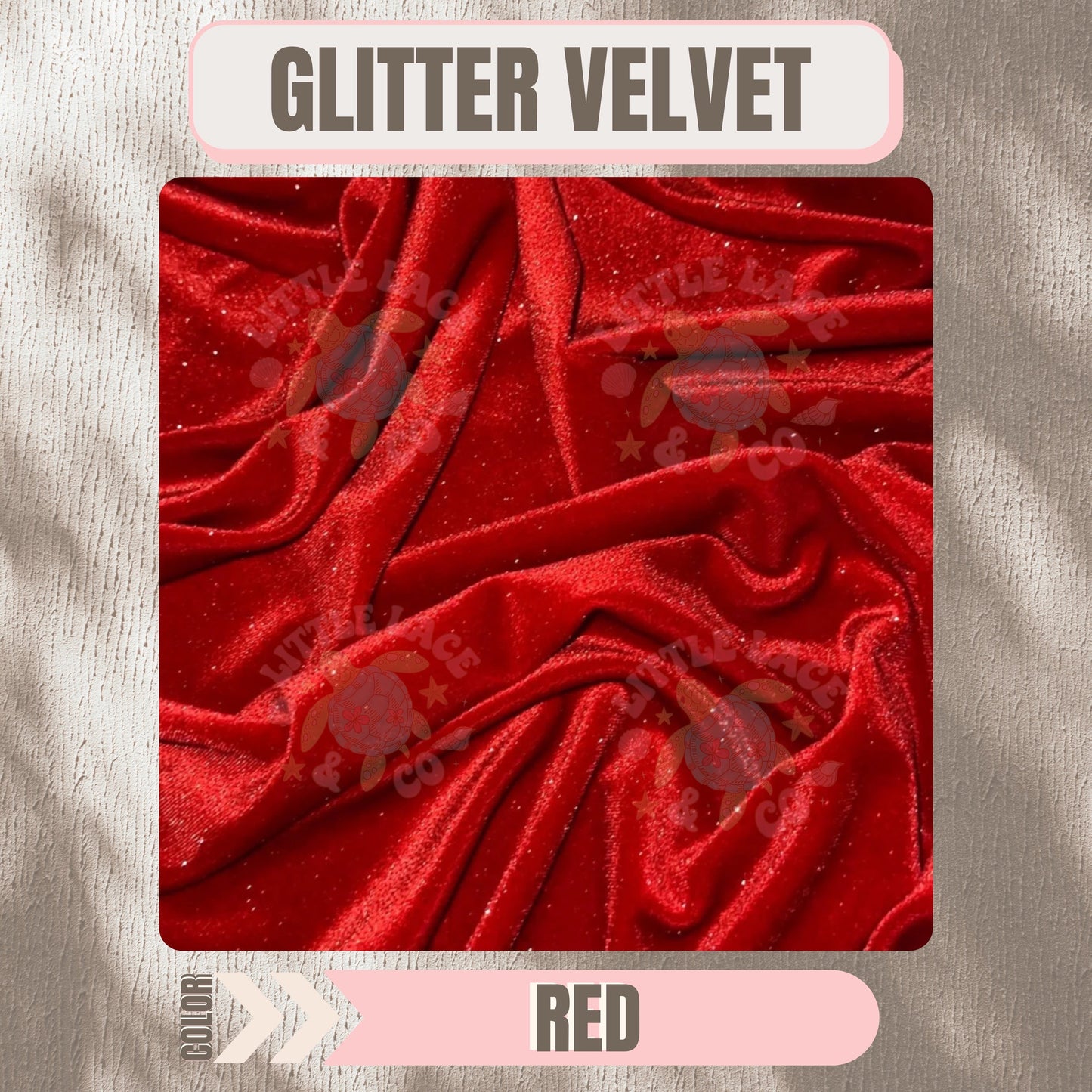 Red Glitter Velvet