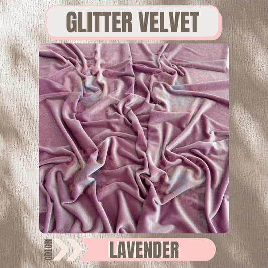 Lavender Glitter Velvet