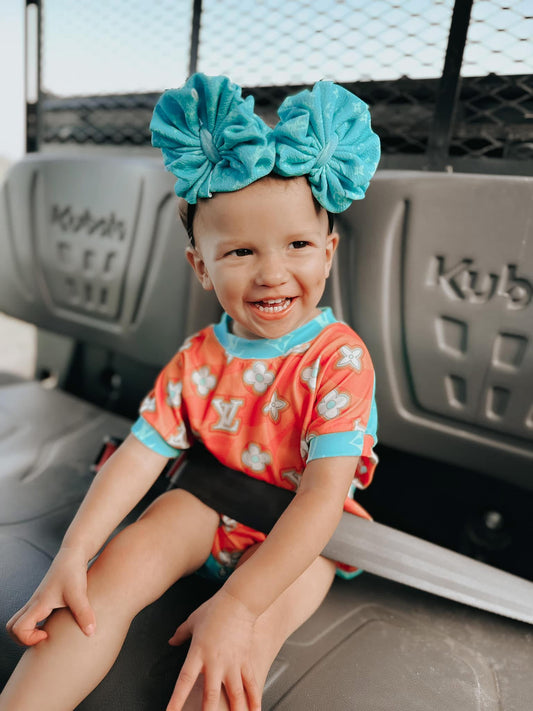 Mystery Tee Romper with Snaps